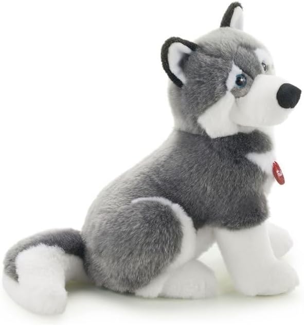 trudi 22273 Klassik Plüschhund Husky Marcus ca. 34 cm, Grösse L, hochwertiges Stofftier mit weichen