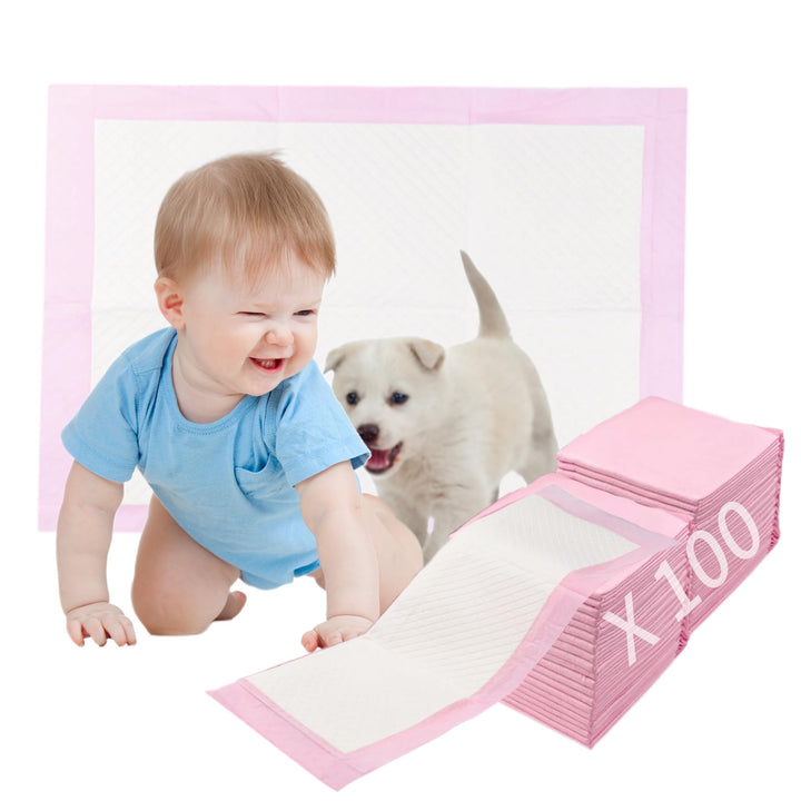 100 Stück Baby Inkontinenzunterlage Wickelunterlage Einweg, 33 × 45 cm Baby Wickelauflage, Changing
