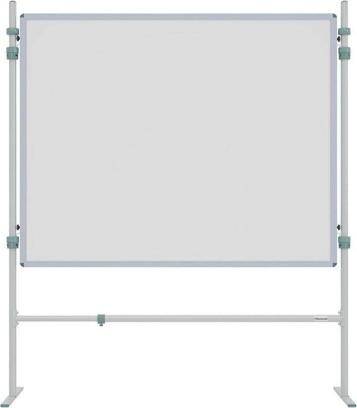 Betzold - Trennwand-Tafel Whiteboard mit 2 Stativen - Einhängetafel Memo-Board Legierter Stahl, Legi