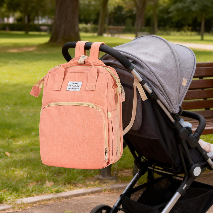 Multifunktionaler Wickelrucksack Baby – Wasserdichte Wickeltasche Rucksack aus Oxford Stoff mit Isol