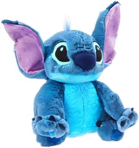 Disney Store Stitch Offizielles mittelgrosses Kuscheltier für Kinder, 38 cm, Kuscheltier mit Sticker