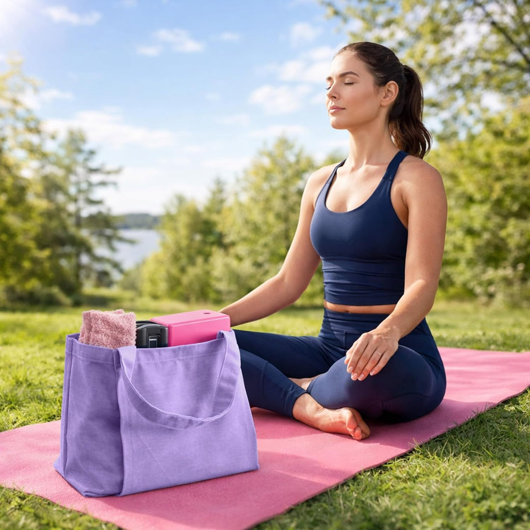 Yogatasche Damen Gross, wasserdichte Yoga Tasche mit Nassfach, Klettverschluss & Schnellzugriff für