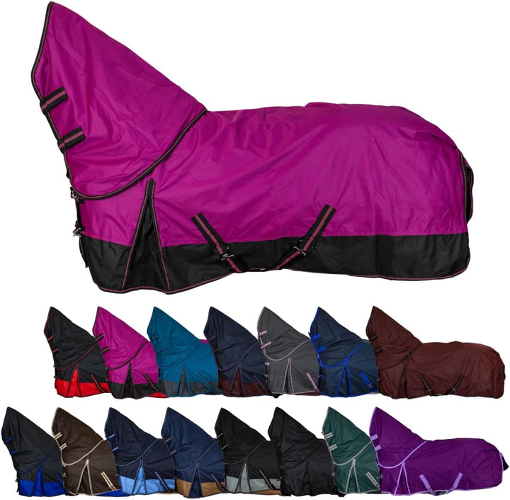 RL24 - Weidedecke Full Neck Basicline 600D Polarfleecefutter – als Regendecke & Übergangsdecke – was