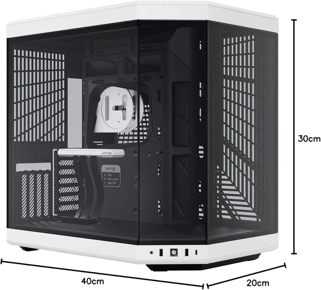 Hyte Y70 Mid Tower Gehäuse Weiss (E-ATX/ATX/M-ATX/M-ITX)