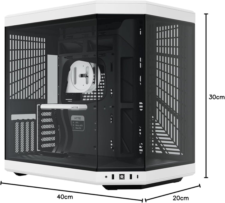 Hyte Y70 Mid Tower Gehäuse Weiss (E-ATX/ATX/M-ATX/M-ITX)