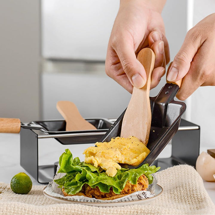 Käsefondue-Set zum Sammeln, 2 Pfannenwender und 2 Käsepfannen