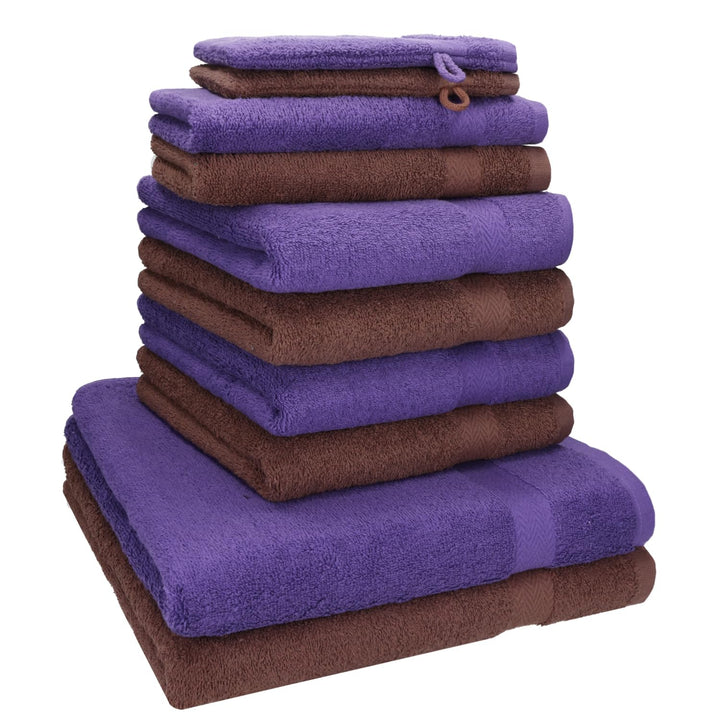 Betz 10-TLG. Handtuch-Set Premium 100% Baumwolle 2 Duschtücher 4 Handtücher 2 Gästetücher 2 Waschhan