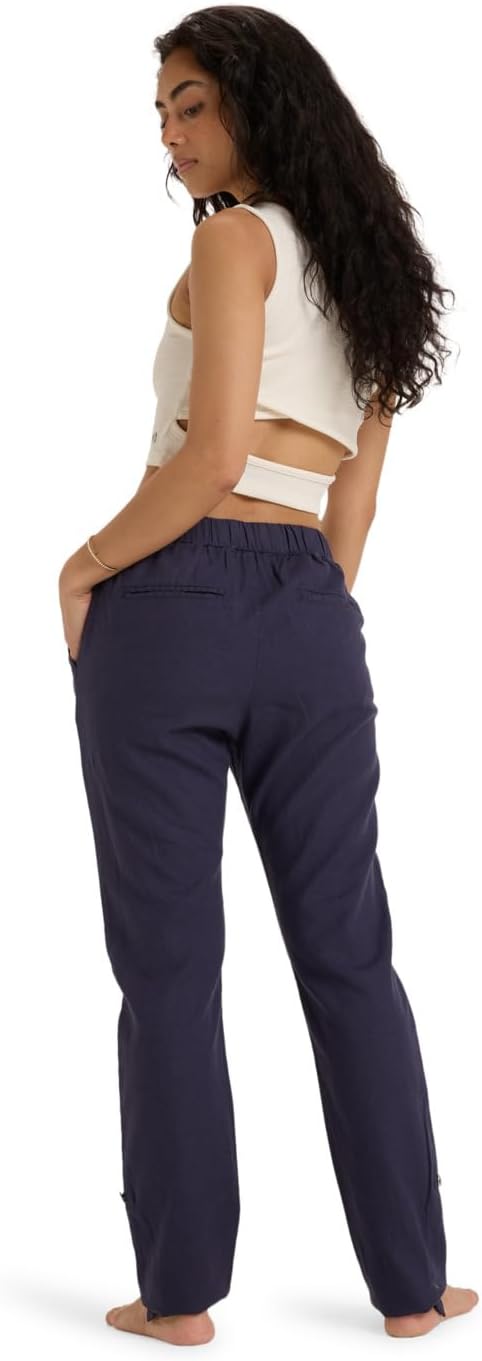 Roxy On The Seashore - Cargo Hose aus Leinen für Frauen Weiss XS Mood Indigo, XS Mood Indigo