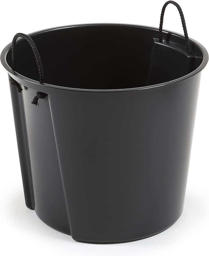 Blumenkübel Slim Rund Blumentopf Pflanzkübel mit Herausnehmbaren Einsatz Dekorativ Grösse XXL Anthra