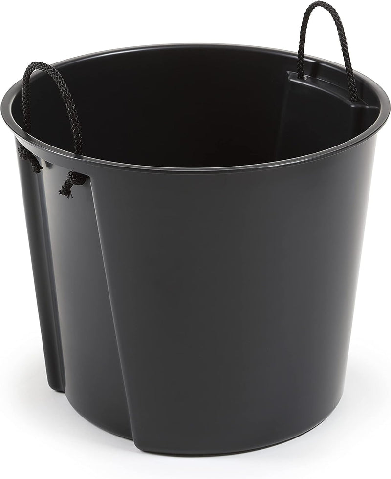 Blumenkübel Slim Rund Blumentopf Pflanzkübel mit Herausnehmbaren Einsatz Dekorativ Grösse XXL Anthra