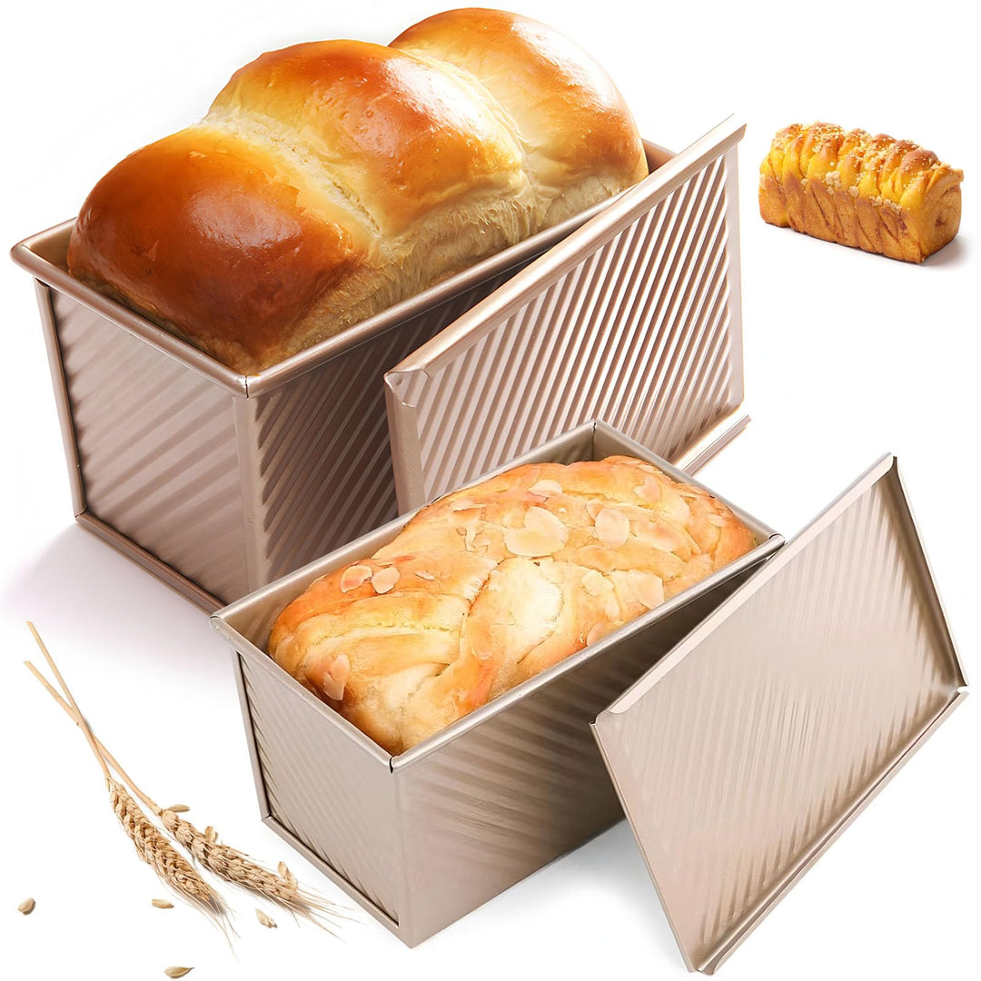 Antihaft Brot Toastform mit Deckel 2 Stücke Toast Backform mit Deckel Backform Toastbrot mit Deckel