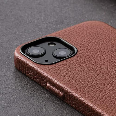 Woolnut Leder Hülle für iPhone 13 - Braun brown iPhone 13, brown iPhone 13