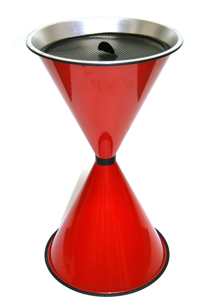 Standaschenbecher Diabola 71x40 cm + 25 kg Quarzsand rot Marke Szagato Made in Germany (Industrie St