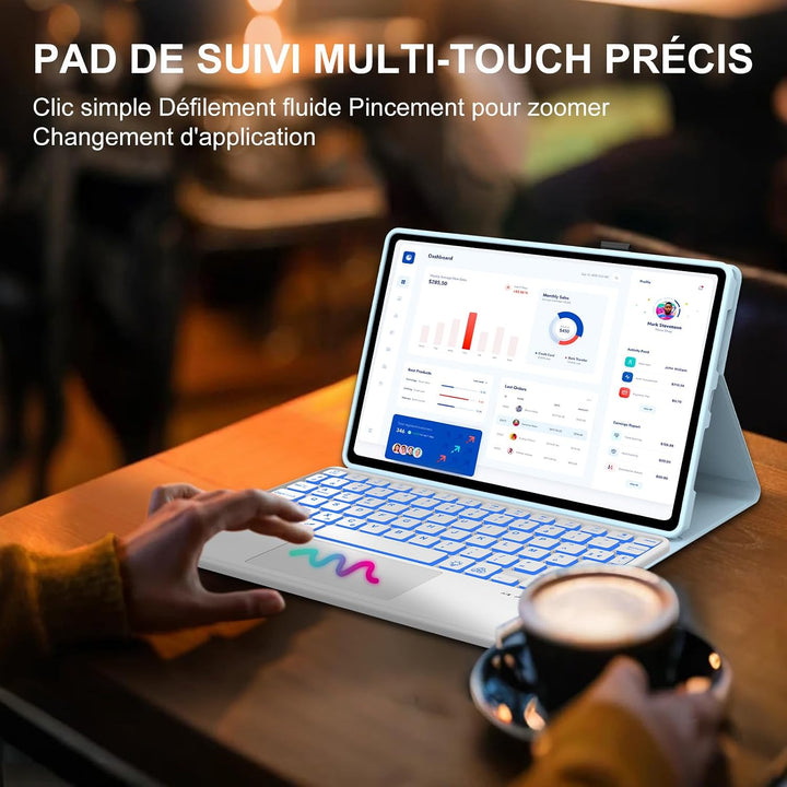 FOGARI Für Lenovo Idea Tab 2025 11/Tab M11 2024 11 Zoll Tastaturabdeckung | Abnehmbare Bluetooth-Tas