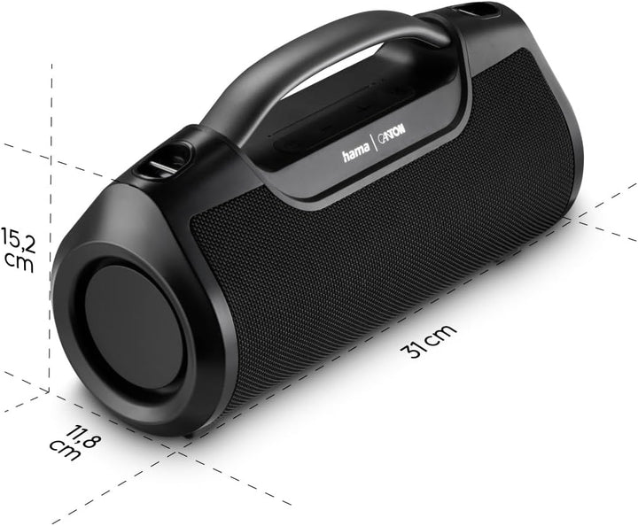 Hama Bluetooth Lautsprecher Outdoor 60W (wasserfest IPX6, 12 Stunden Akkulaufzeit, Pro Sound, Powerp
