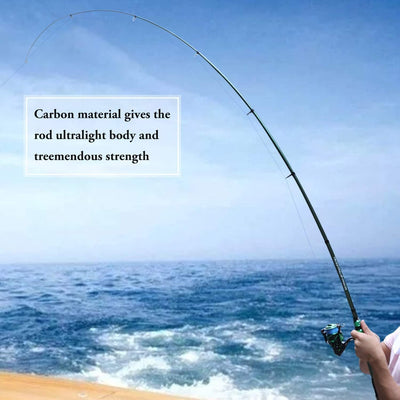 Sougayilang Fishing Rod Reel Combinations, 24 Ton Carbon Fiber, Portable Telescopic Fishing Rod Spin