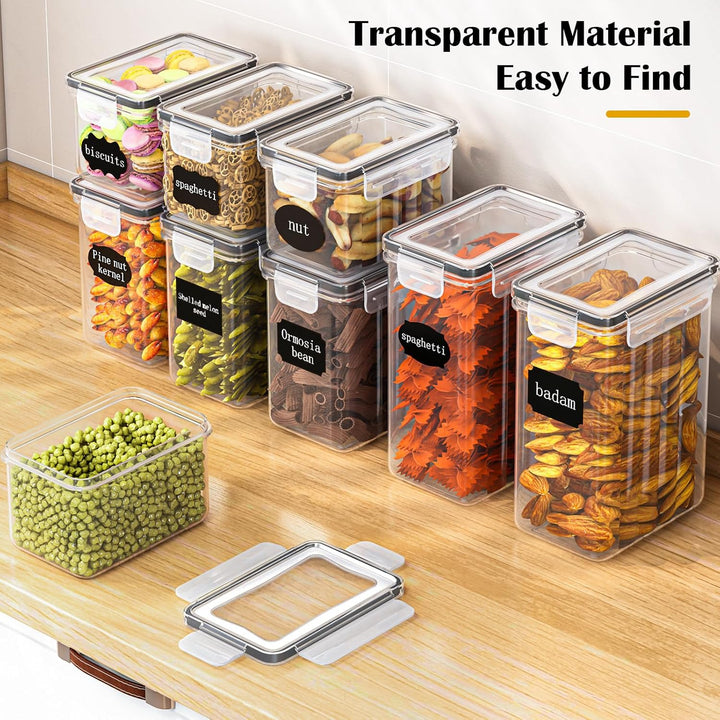 Food storage Vorratsdosen 24er Set – luftdichte Aufbewahrungsbox mit Deckel, Küchen Organizer für Me
