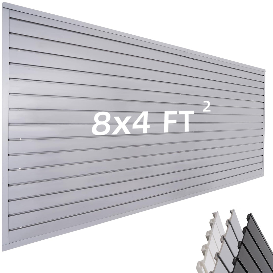 FRAYSCENT Lamellenwandverkleidung Garage Wand Organizer, Slatwall Paneele Garage Werkzeug Organizer