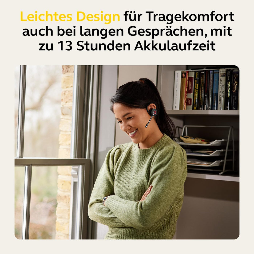 Jabra Engage 55 Schnurloses, Convertibles Headset mit EarHook, Kopf- und Nackenbügel und Link 400 US