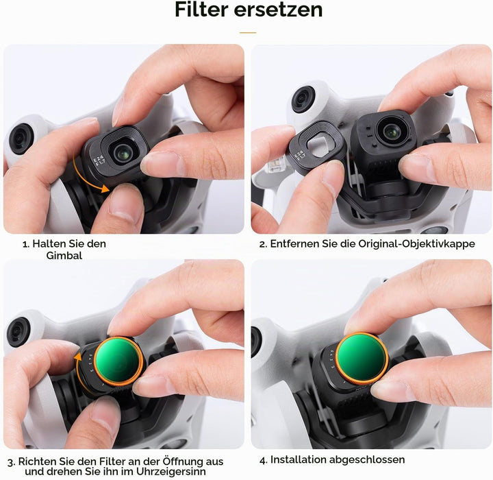 K&amp;F Concept Mini 4 Pro Variable ND Filter ND2-ND32,1-5 Stufen Variable Filter kompatibel mit DJI Min