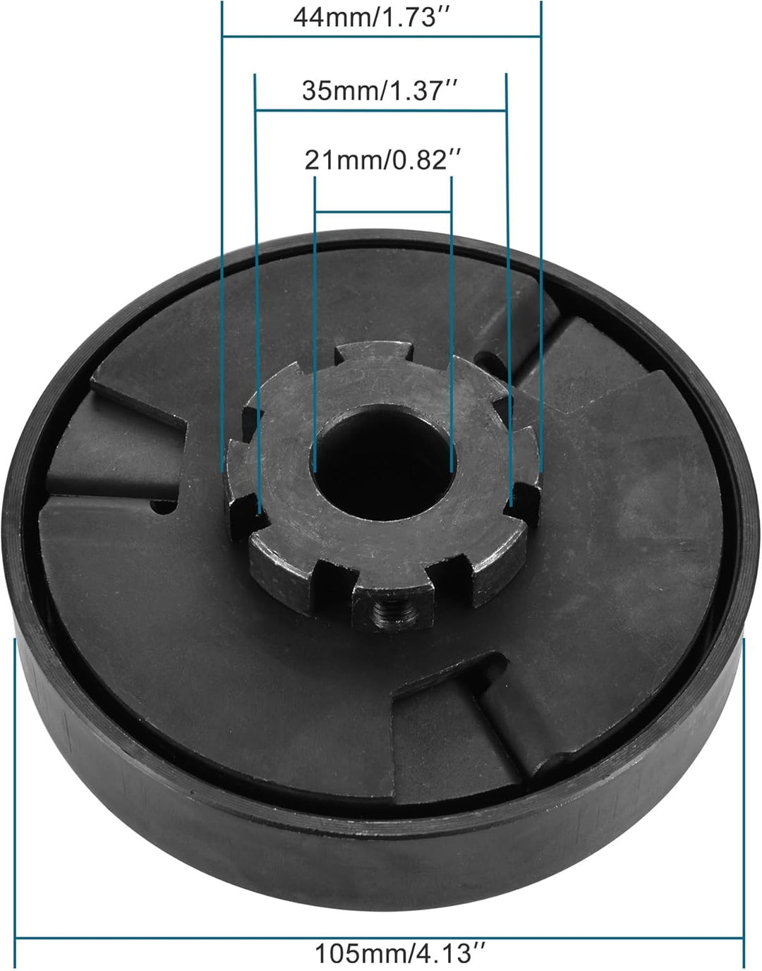 GOOFIT Fliehkraftkupplung 3/10,2 cm Bohrung # 35 12T Kette Ersatz für Go Kart Mini Motor 3/4 bar 3/4