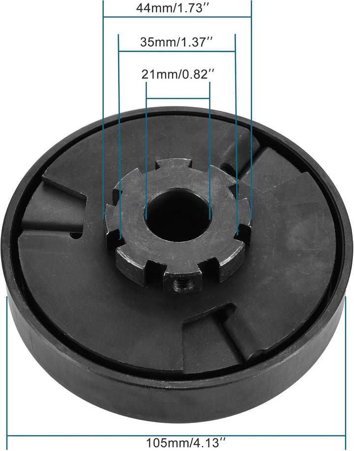 GOOFIT Fliehkraftkupplung 3/10,2 cm Bohrung # 35 12T Kette Ersatz für Go Kart Mini Motor 3/4 bar 3/4
