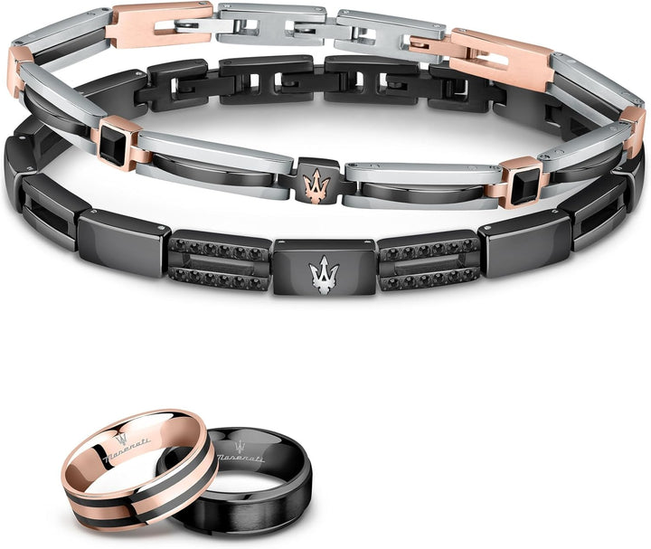 Ceramic Herren Ring aus Stahl, Keramik, IP Roségold - JM223ATZ24023 Rosa 66 (21.0), Rosa 66 (21.0)