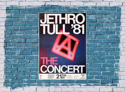 Jethro Tull - The Concert, Ludwigshafen 1981 » Konzertplakat/Premium Poster | Live Konzert Veranstal