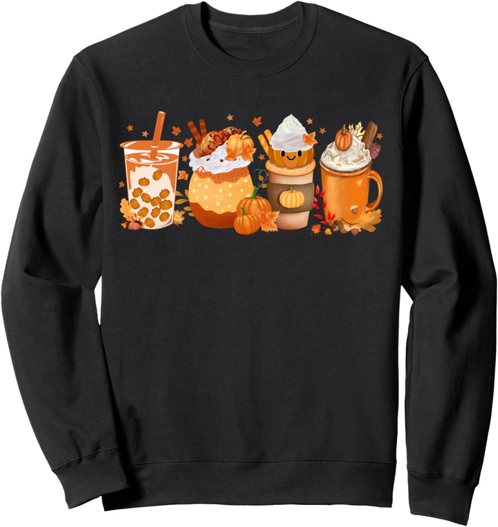 Pumpkin Spice Coffee Latte Fall Herbst Saison Hello Fall Sweatshirt