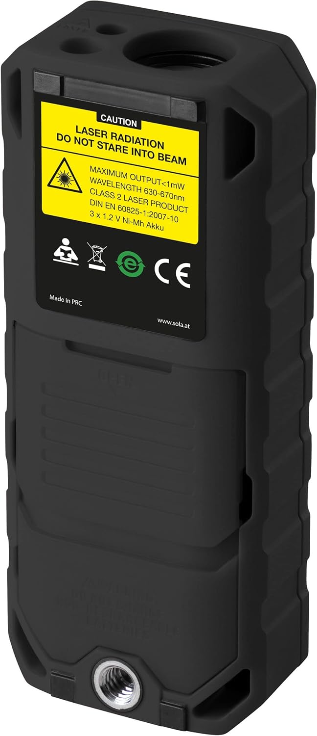 SOLA METRON BT - Laser Entfernungsmesser 30m, 60m, 80m, 120m – Distanzmesser Laser mit Bluetooth Dat
