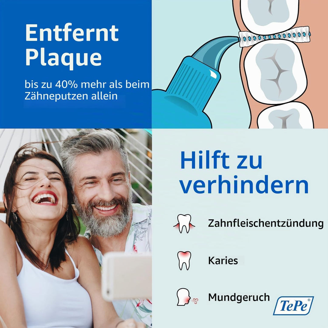 TePe Interdentalbürsten Original BLAU 0,6 mm, 25 Stück (1er Pack) Blue 0.6mm, Blue 0.6mm