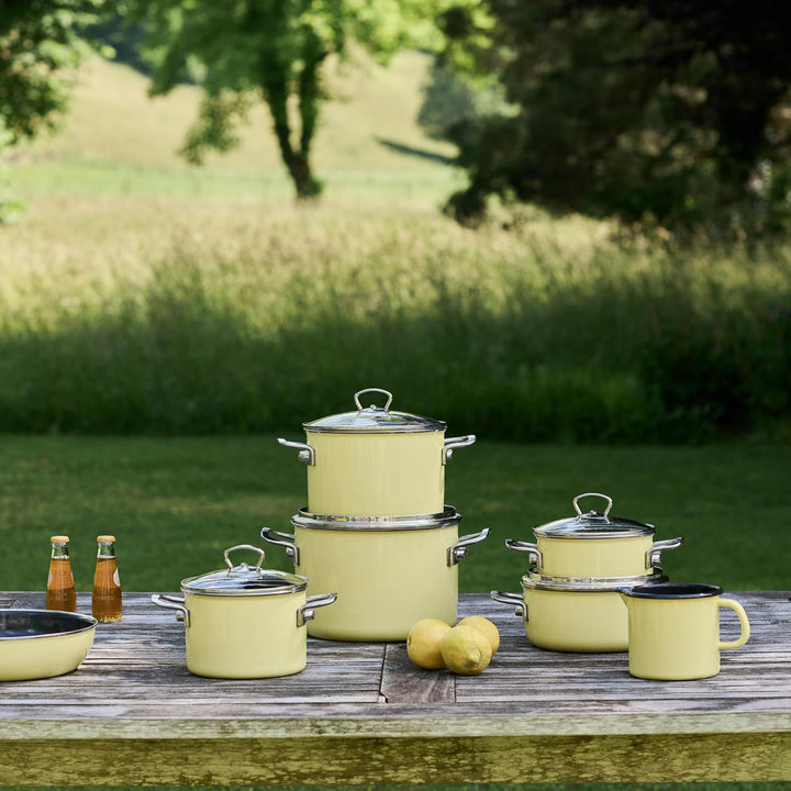Riess, 0520-002, Starterset 3-teilig, LEMON, Emaille, Made in Österreich, LBH: 48,5x24,0x28,5cm, 5,0
