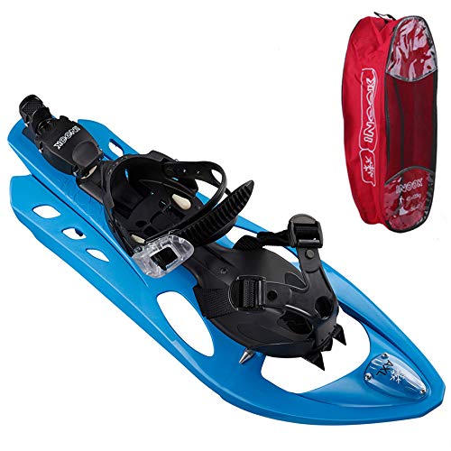 Inook AXL Schneeschuhe I Schneeschuhe mit Steighilfe I EU 34-42 I Schneeschuh Set mit praktischer Sc