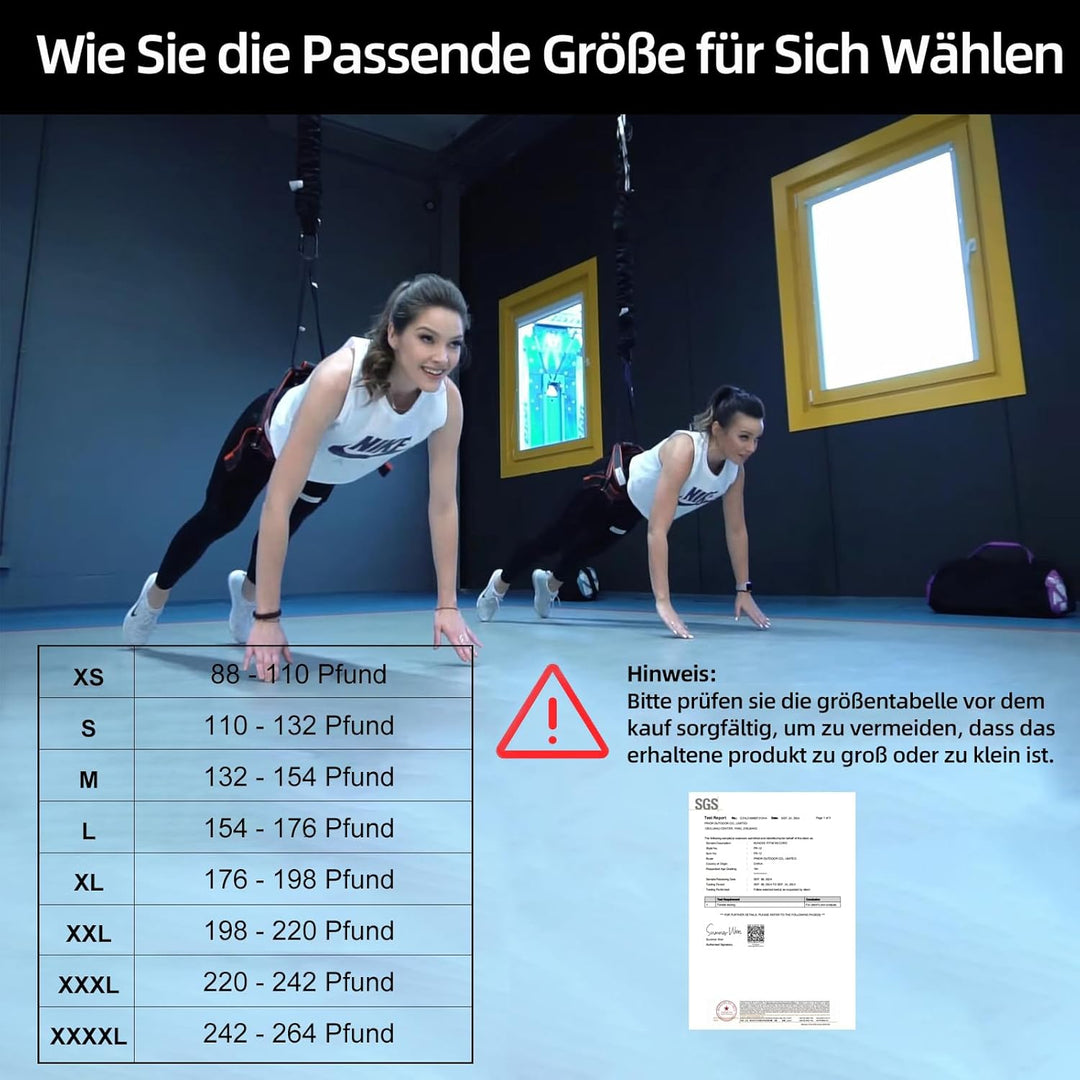 PRIOR FITNESS Bungee-Fitnessgeräte-Set, schweres Bungee-Widerstandsband, elastisches Tanz-Bungee-Sei
