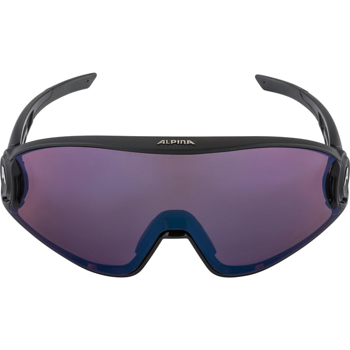 ALPINA 5W1NG QV - Kontrastverstärkende, Selbsttönende & Beschlagfreie Sport- & Fahrradbrille Mit 100