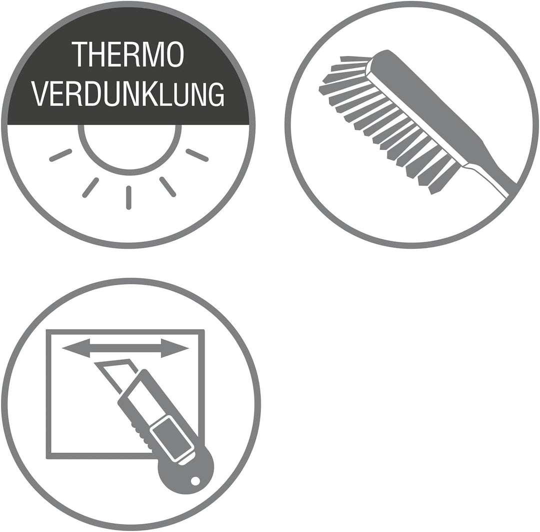 GARDINIA Plissee Concept Thermo-Abdunklung, Blick-und lichtundurchlässiges Faltrollo, Alle Montage-T