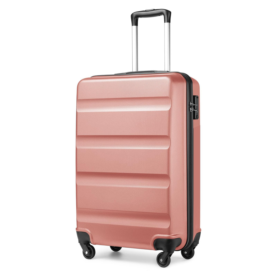 KONO Koffer Trolley Handgepäck Leicht Hartschalenkoffer aus ABS Reisekoffer mit 4 Rollen Gross Koffe