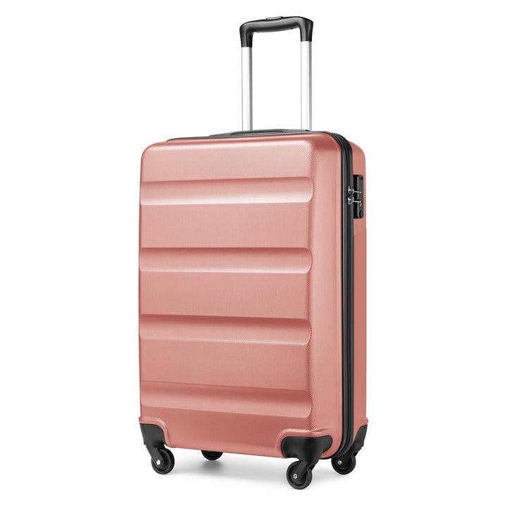 KONO Koffer Trolley Handgepäck Leicht Hartschalenkoffer aus ABS Reisekoffer mit 4 Rollen Gross Koffe