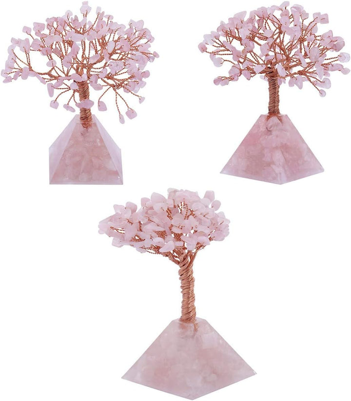 KYEYGWO Geld Baum auf Crystal Base Bonsai Skulptur Figur für Glück Reichtum Gesundheit 5.9"-6.3" hoc