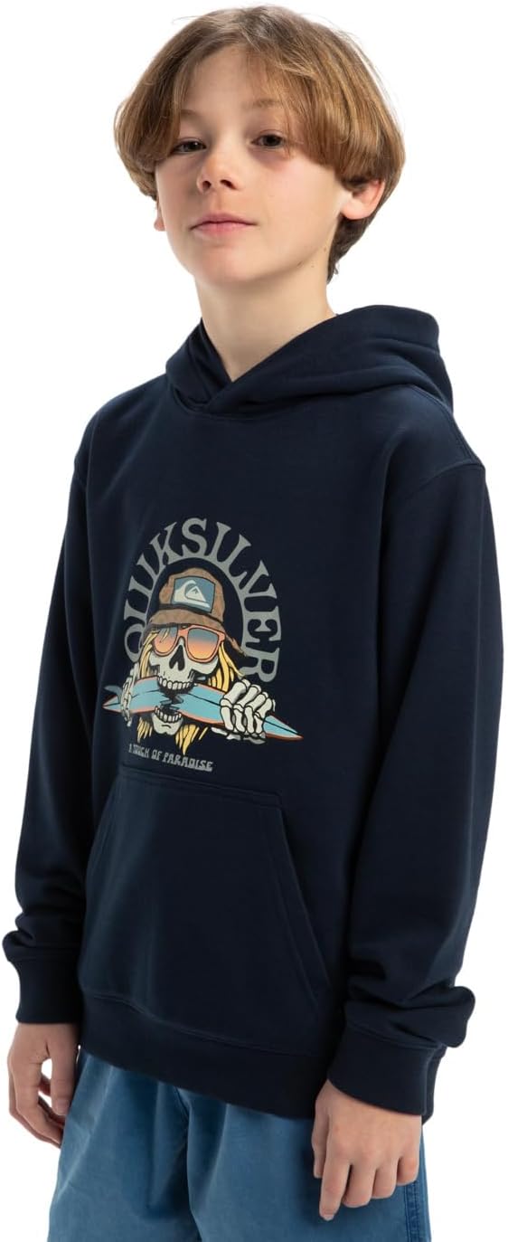 Quiksilver Jungen Graphic Hoodie Youth Pullover (1er Pack) 8 Jahre Dark Navy, 8 Jahre Dark Navy
