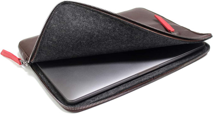 Pack & Smooch Für MacBook Pro 13 / MacBook Air 13 (M1 / M2) Hülle Pflanzlich Gegerbtes Leder Handmad