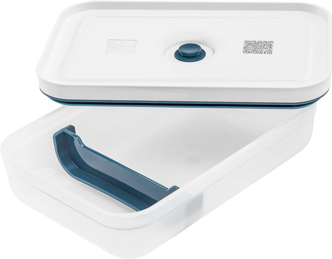 ZWILLING Fresh & Save Vakuum Starterset, Glas, 8-teilig, inkl. Dose, Pumpe und Beutel, La Mer Glas S