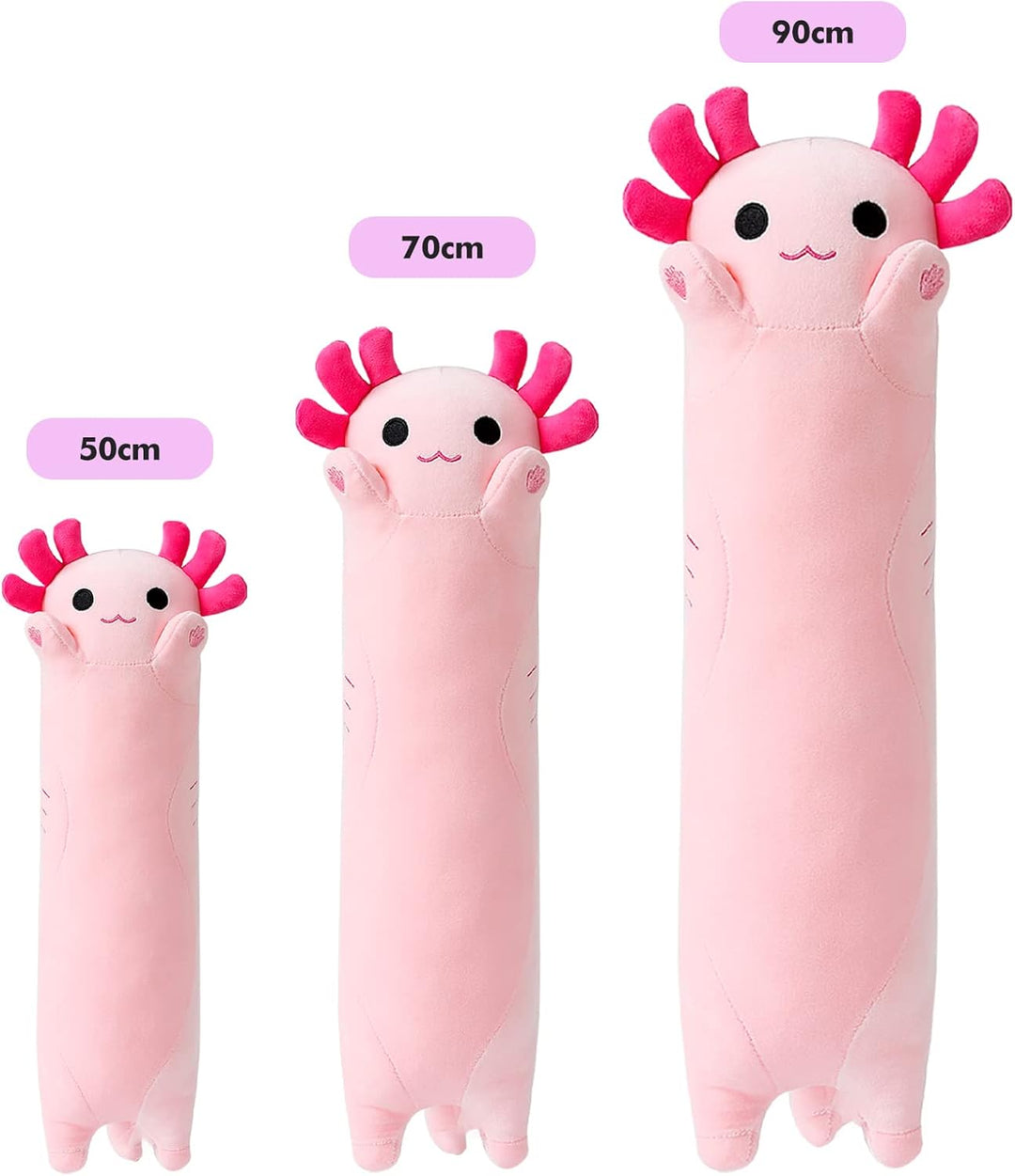 shownicer Plüschtier Axolotl Kuscheltier Stofftier Kawaii Axolotl Plüsch Kissen Spielzeug Axolotl Wu