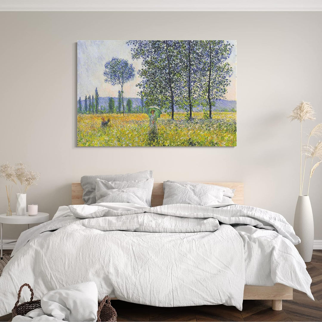 Printed Paintings Leinwand (80x60cm): Claude Monet - Pappeln im Sonnenlicht 80x60 cm, 80x60 cm