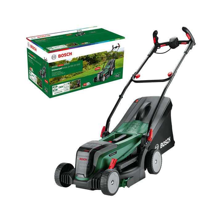 Bosch Akku-Rasenmäher UniversalRotak 2x18V-37-550 (bis zu 500 m2); 18 Volt System; Schnittbreite: 37