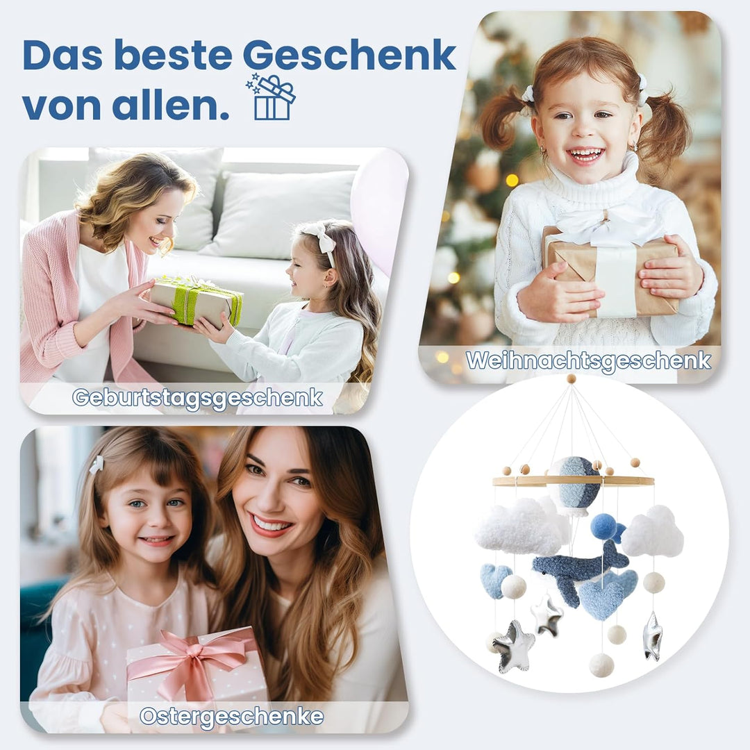 Wal Meerestiere Mobile Baby, Babybett Windspiel, Baby Mobiles, Bettglocke Babyzimmer Decor, Kinderbe