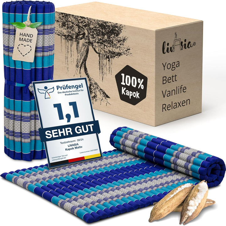 livasia Rollmatte Rollmatratze L-200x110x4,5cm, Gästebett Gästematratze 1 Person, Reisebett Kofferra