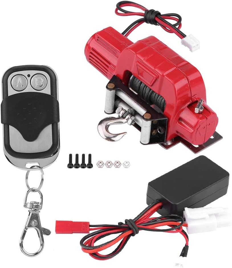 Dilwe RC 1/10 Crawler Winch, Funkfernbedienung Empfänger für Traxxas HSP Redcat RC 4WD
