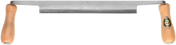 KIRSCHEN Werkzeuge 4000250 | Zugmesser, gerade, 250 mm, 2 Weissbuchenhefte, Rindenschäler, Rindenabz