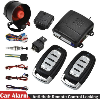 Riloer Car Keyless-Eingangssystem-Kit mit 2 Fernbedienungen, Fahrzeug-Zentralverriegelungs-Kit zum A